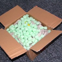 Das geöffnete Paket